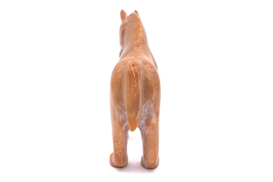 Candy Opal Horse Carving