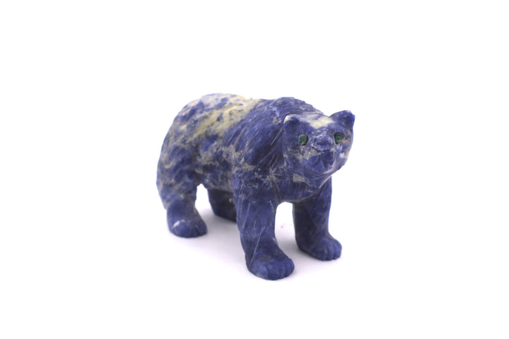 Sodalite Bear Carving