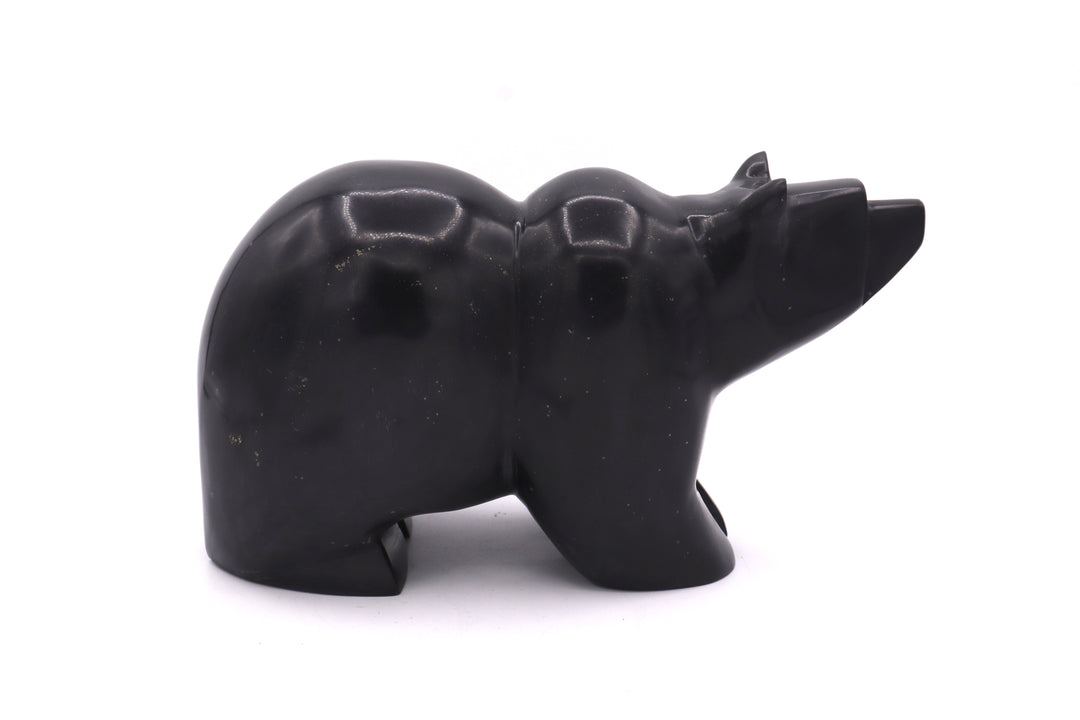 Black Onyx Bear Carving