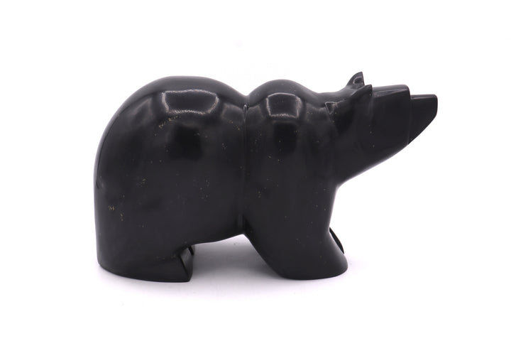 Black Onyx Bear Carving
