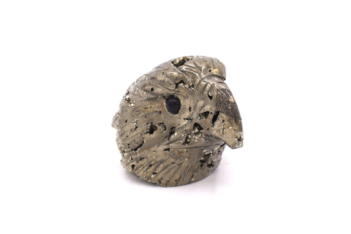 Pyrite Eagle Head Carving