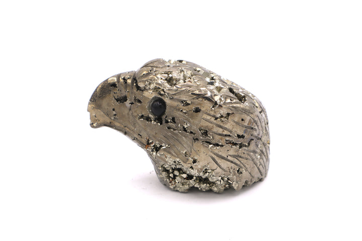 Pyrite Eagle Head Carving
