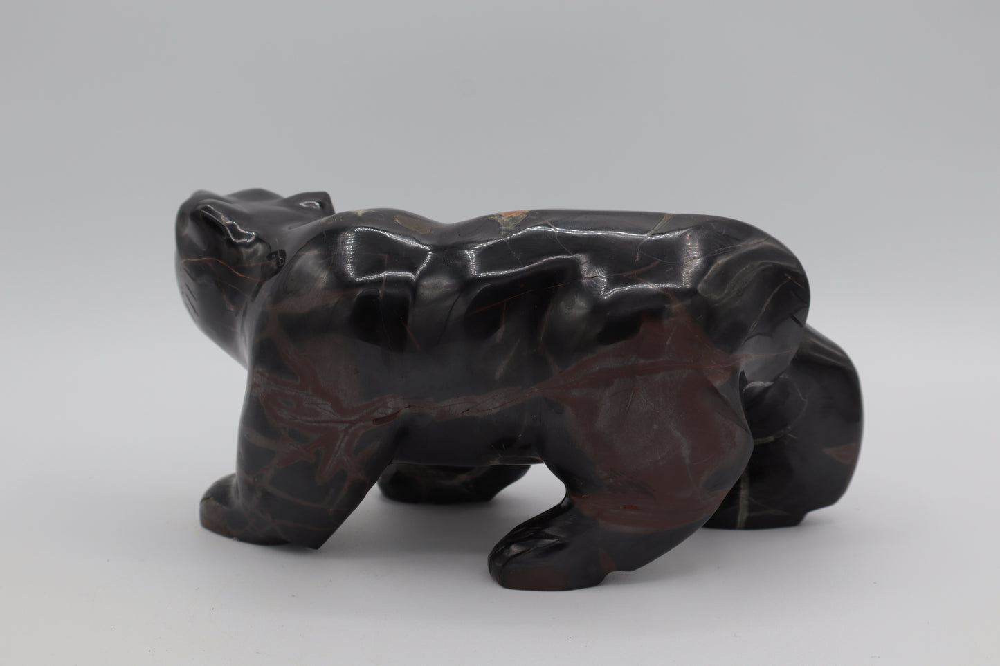 Septarian Bear Carving