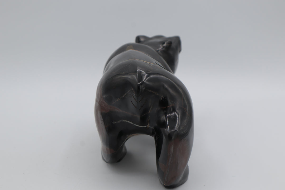 Septarian Bear Carving