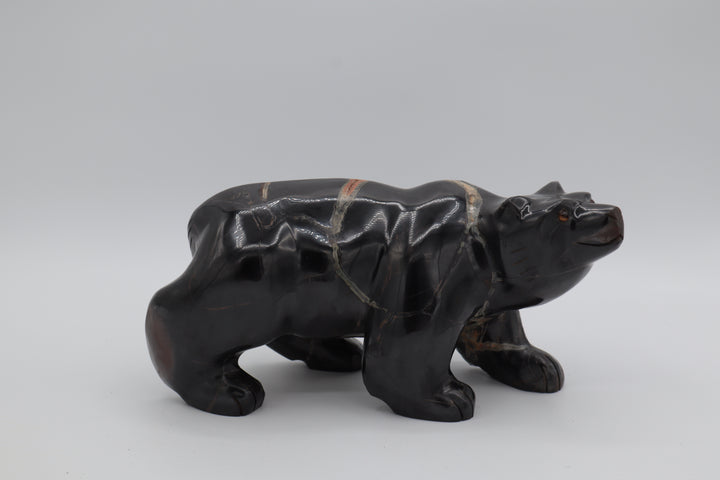Septarian Bear Carving