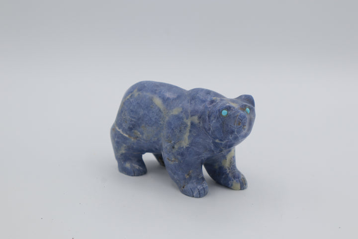 Sodalite Bear Carving