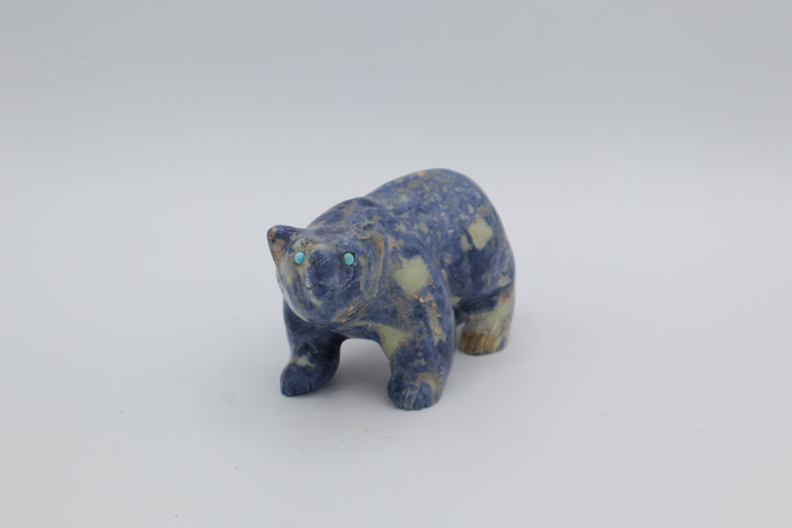 Sodalite Bear Carving