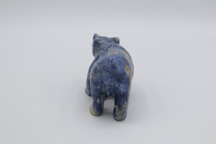 Sodalite Bear Carving