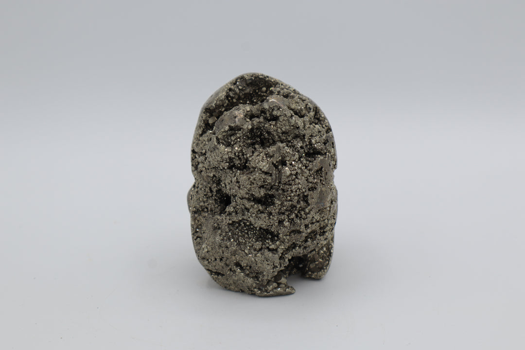 Pyrite Skull Carving