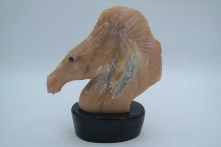 Candy Opal Horse Head Carving