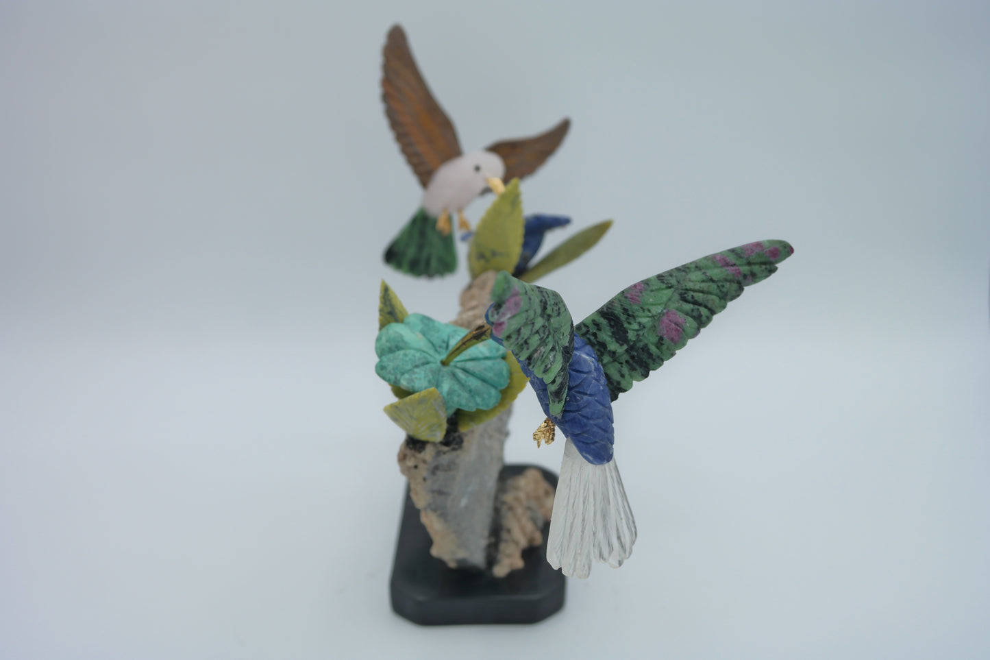 Hummingbirds Stone Carving