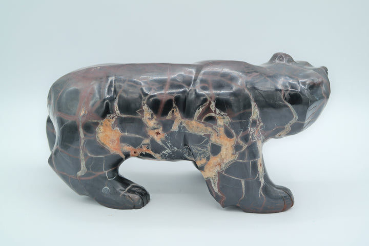 Septarian Bear Carving