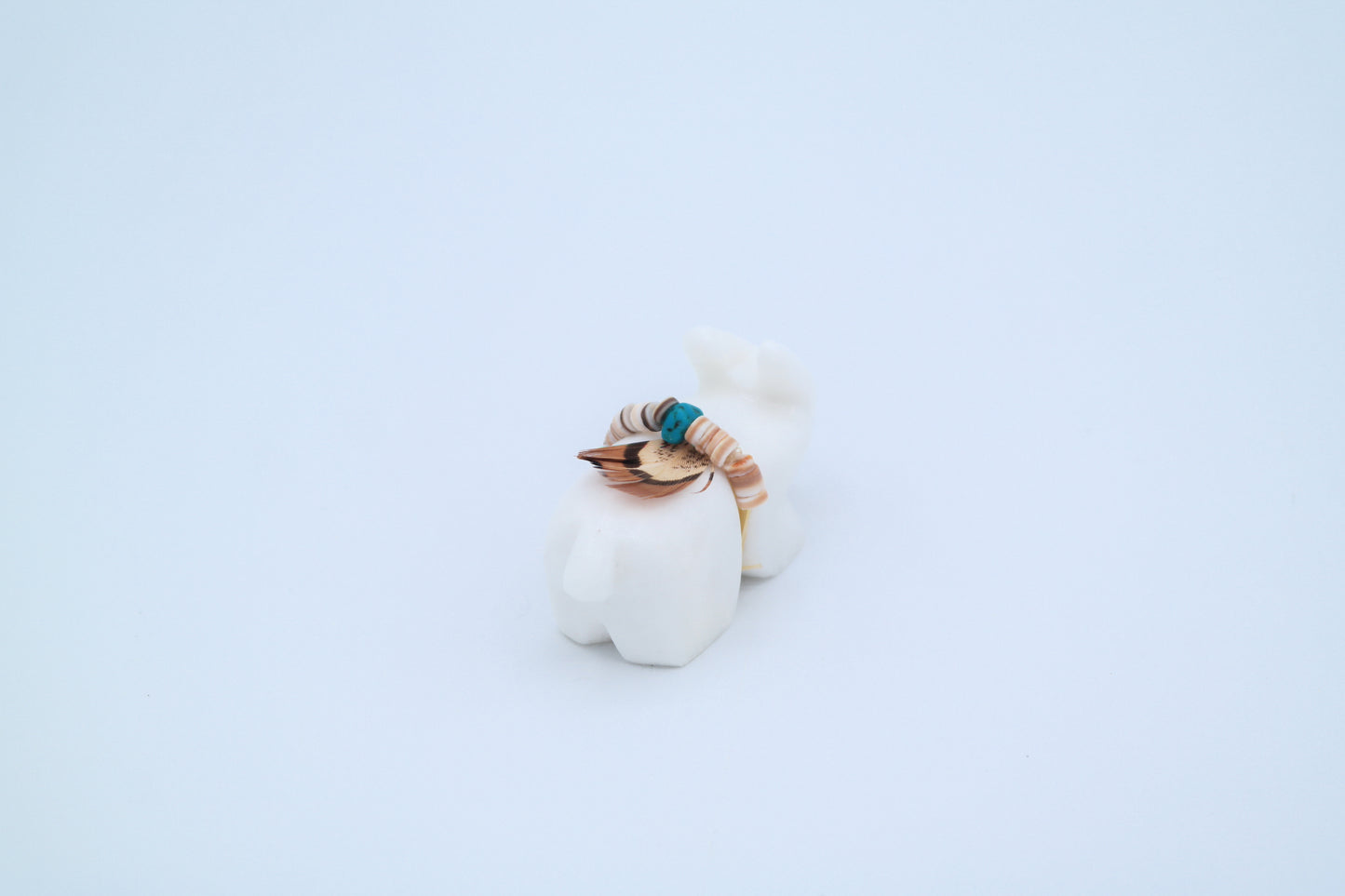 White Marble Small Rabbit Carving