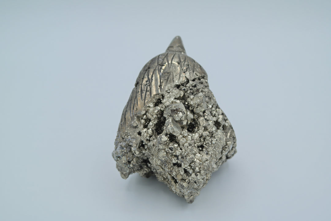 Pyrite Eagle Head Carving