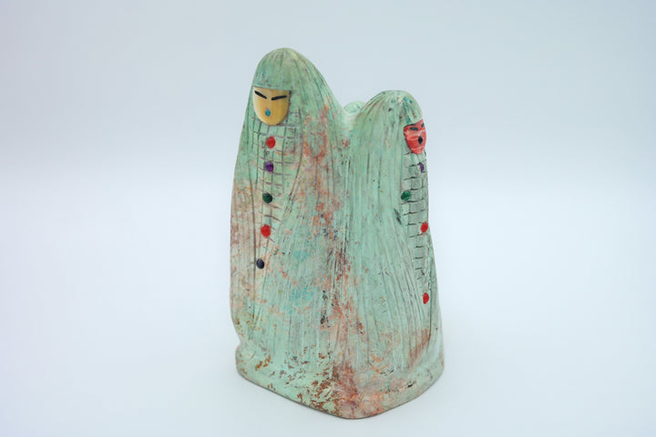 Turquoise Corn Maiden Carving