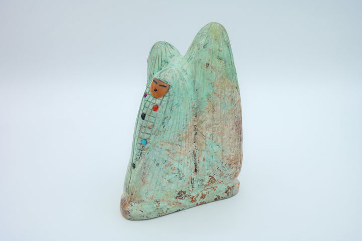 Turquoise Corn Maiden Carving