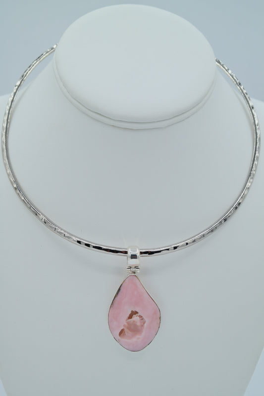 Pink Andean Opal Pendant