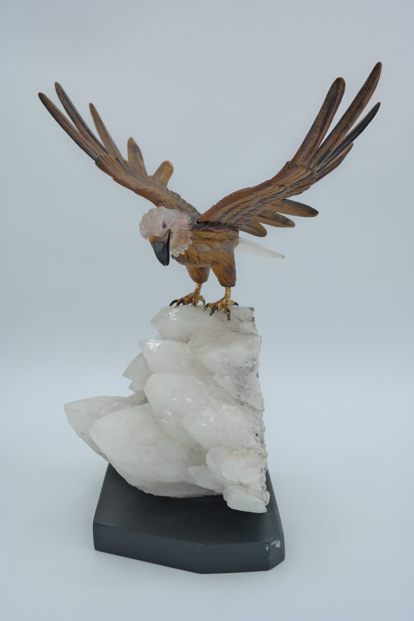 Tiger's Eye Eagle Carving