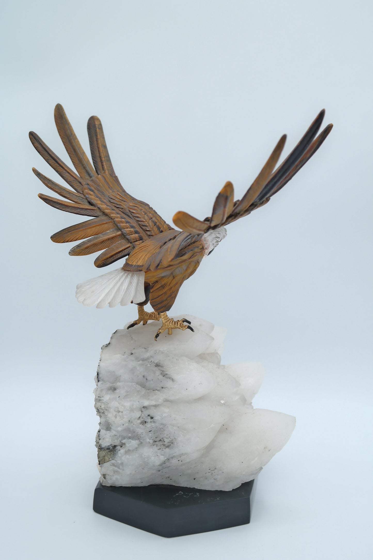 Tiger's Eye Eagle Carving