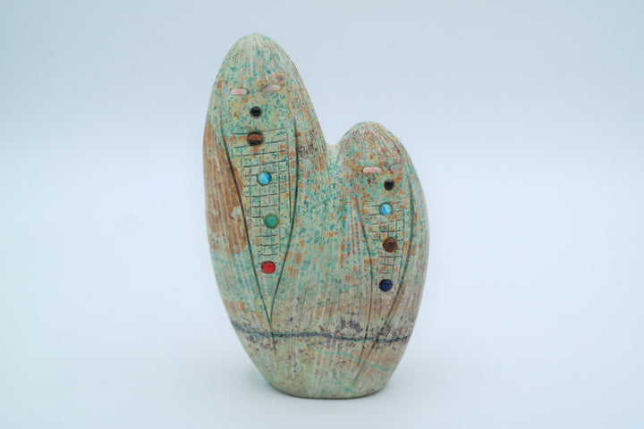 Turquoise Corn Maiden Carving