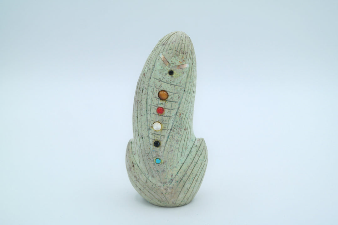 Turquoise Corn Maiden Carving