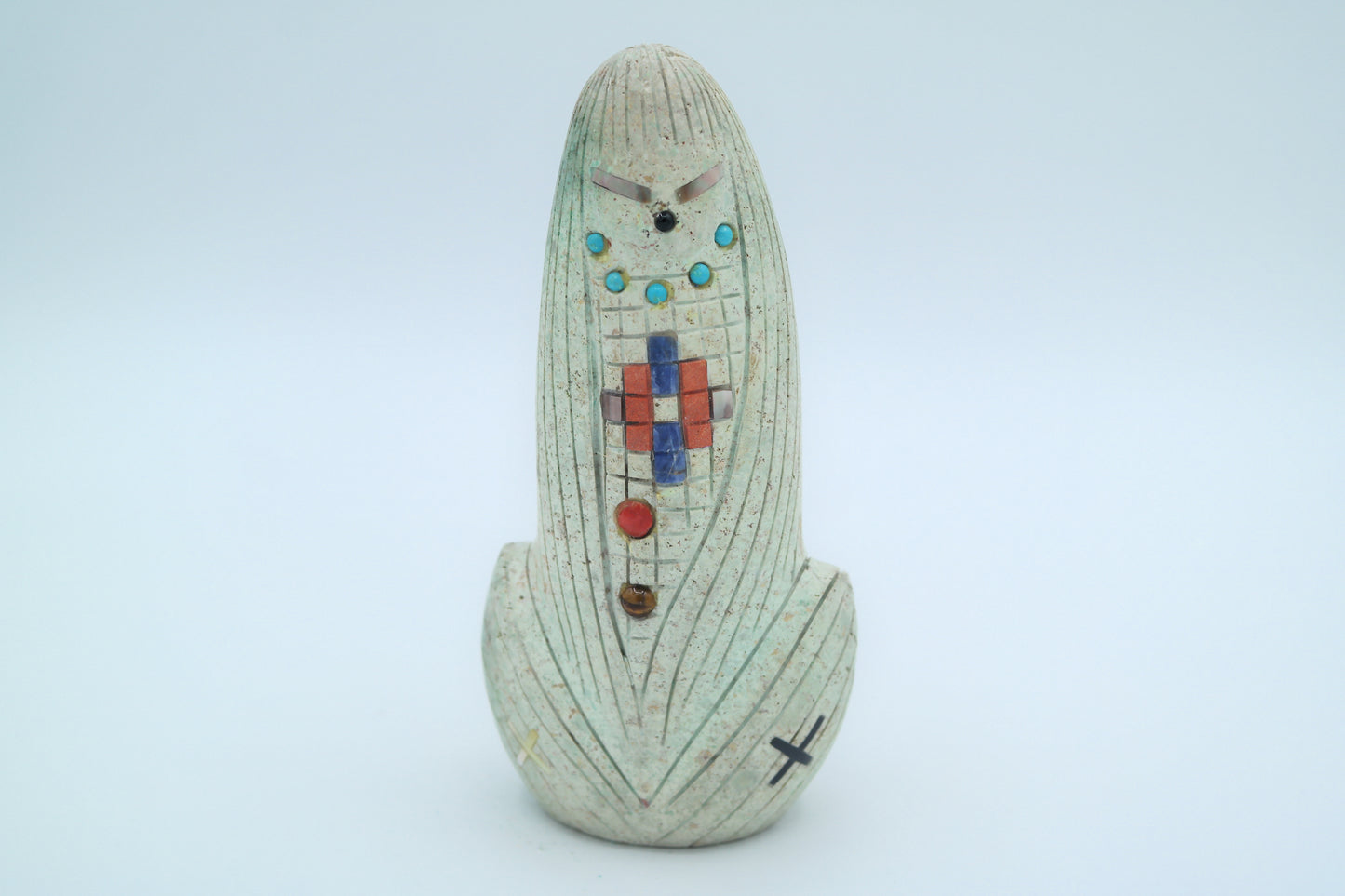 Turquoise Corn Maiden Carving