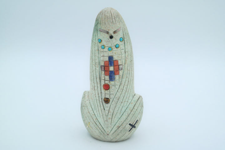 Turquoise Corn Maiden Carving