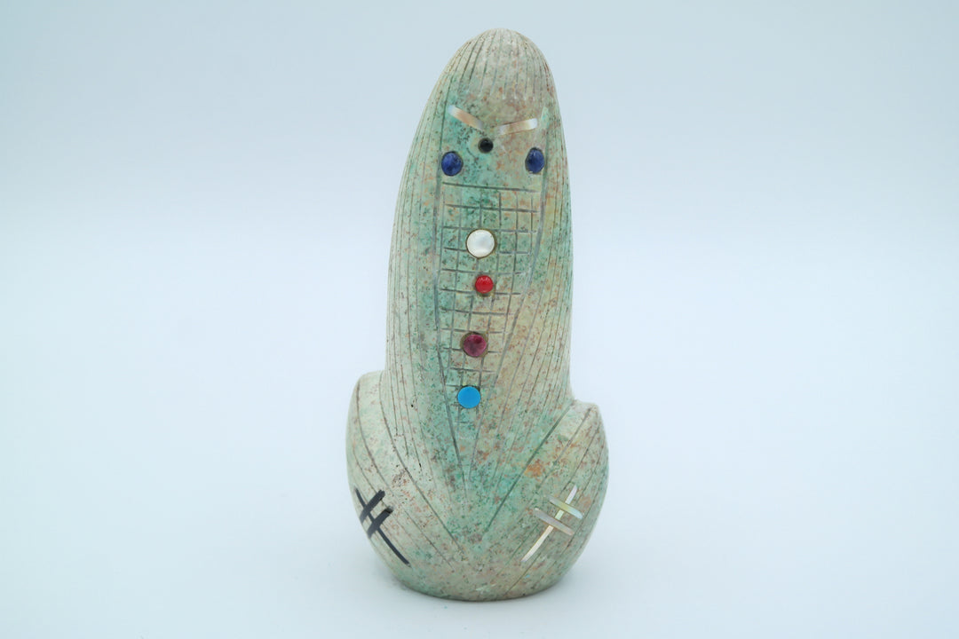 Turquoise Corn Maiden Carving