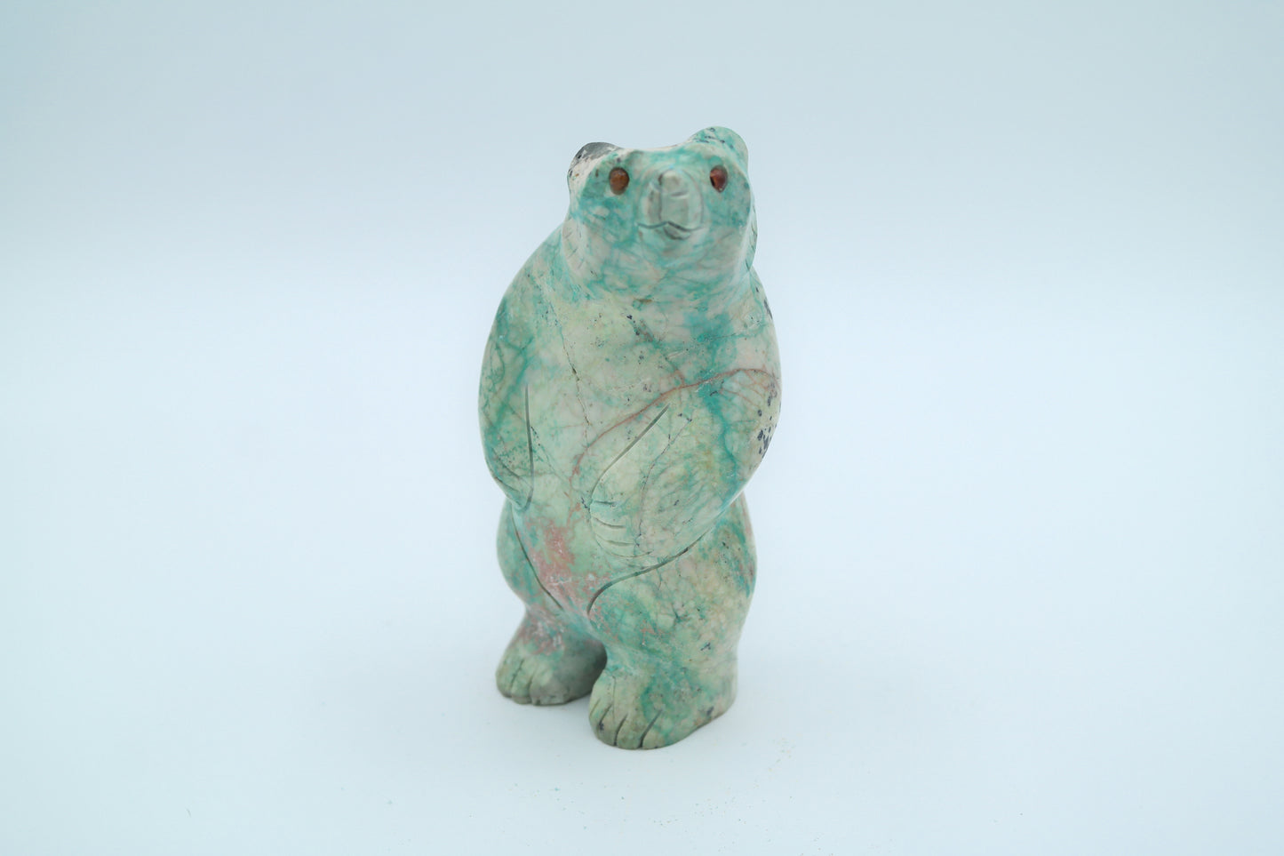 Turquoise Bear Carving