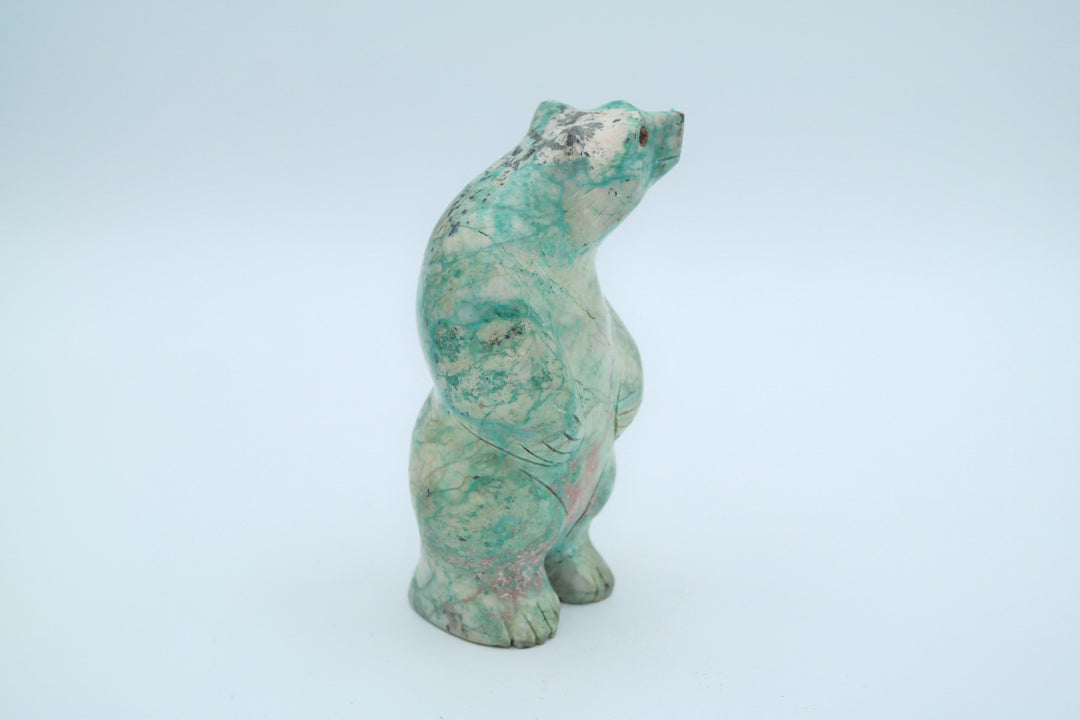 Turquoise Bear Carving