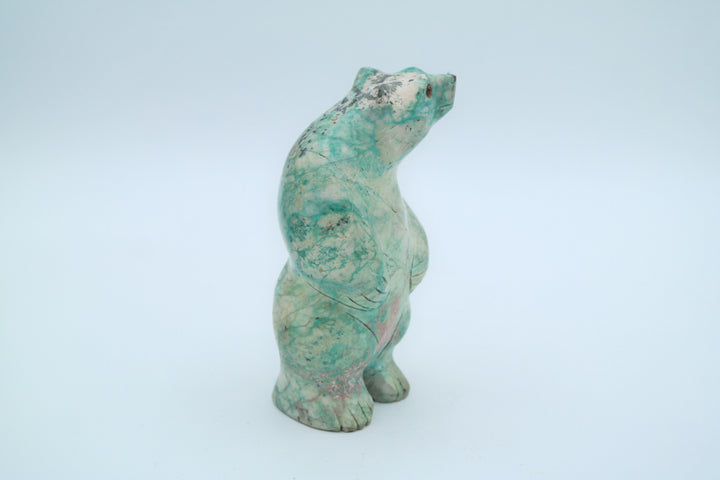 Turquoise Bear Carving