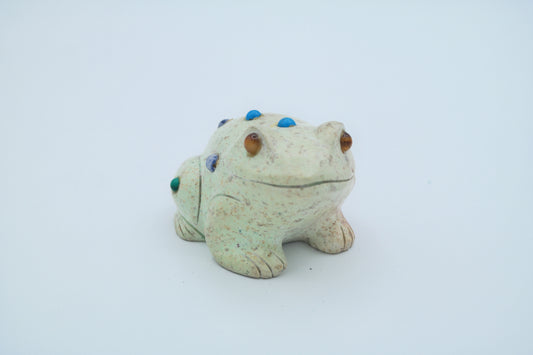 Turquoise Frog Carving