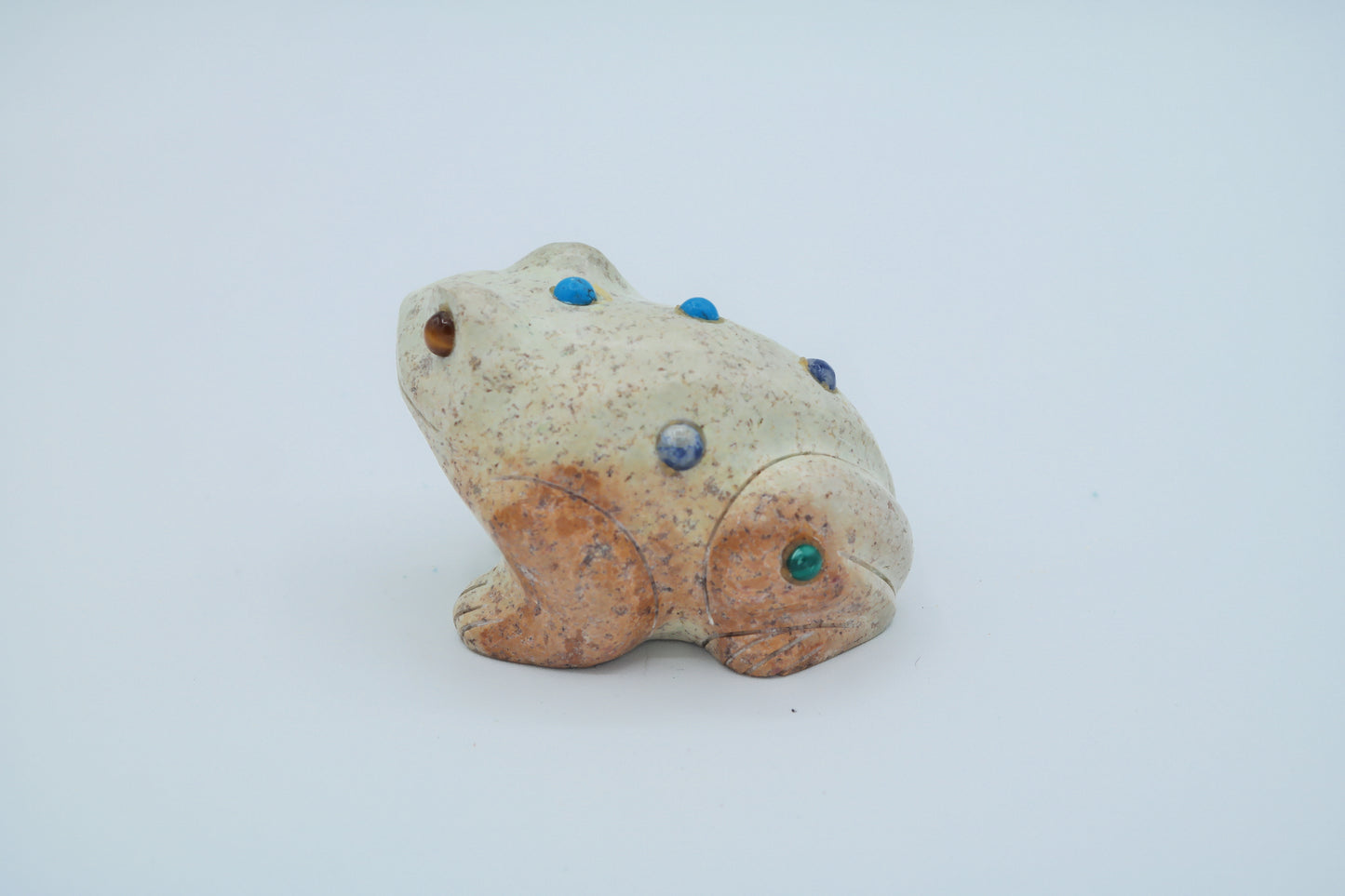 Turquoise Frog Carving