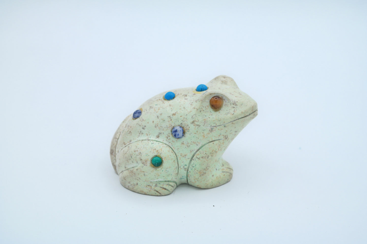 Turquoise Frog Carving