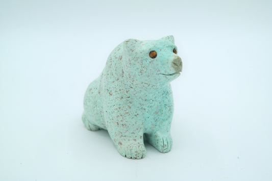 Turquoise Bear Carving