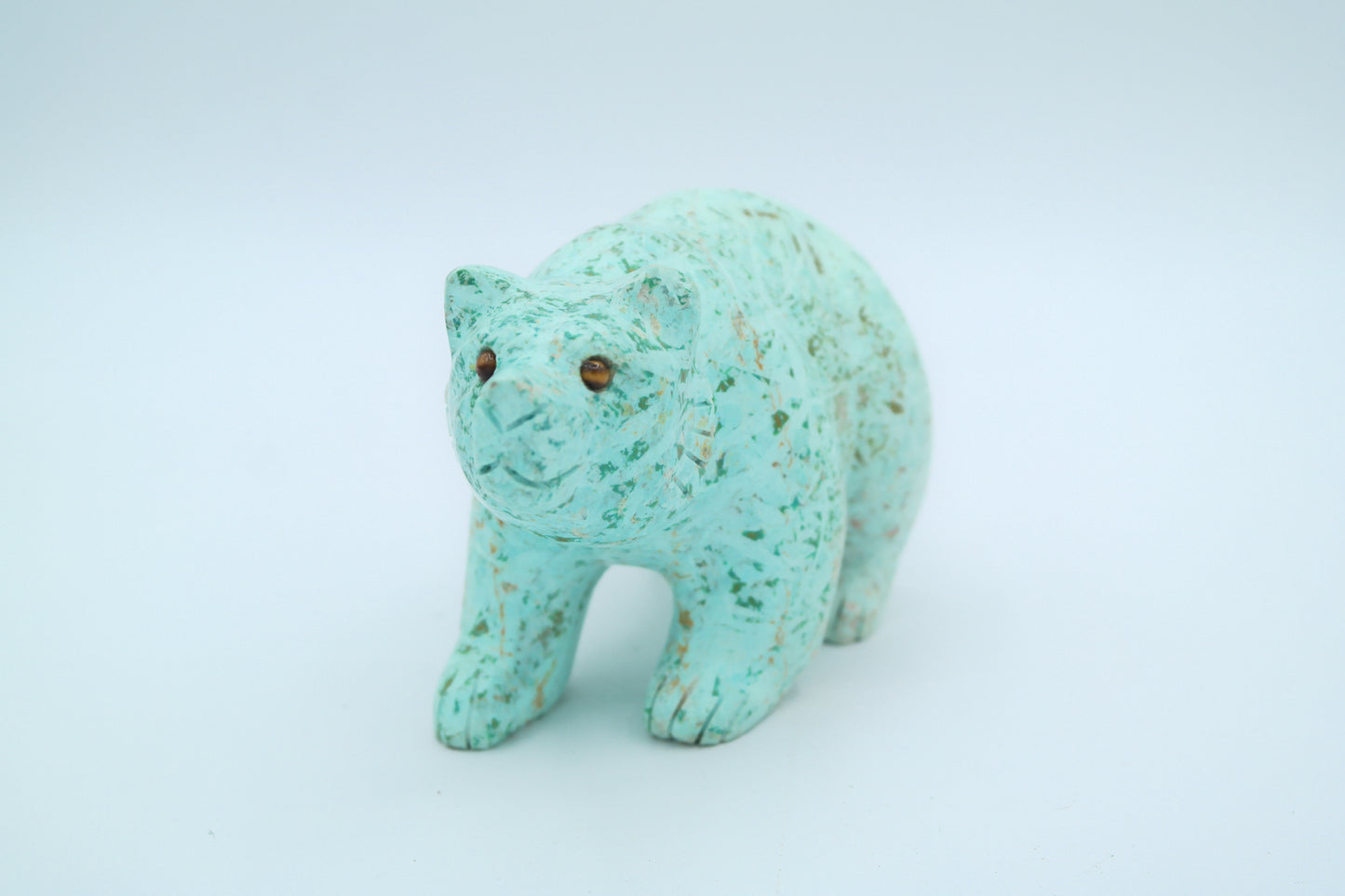 Turquoise Bear Carving