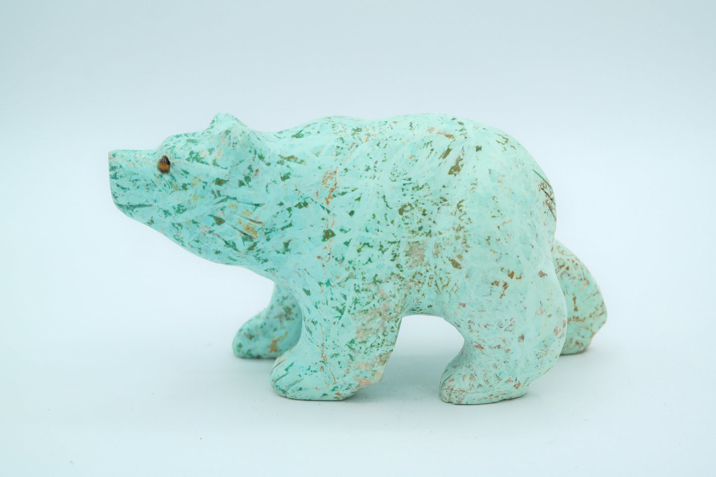 Turquoise Bear Carving