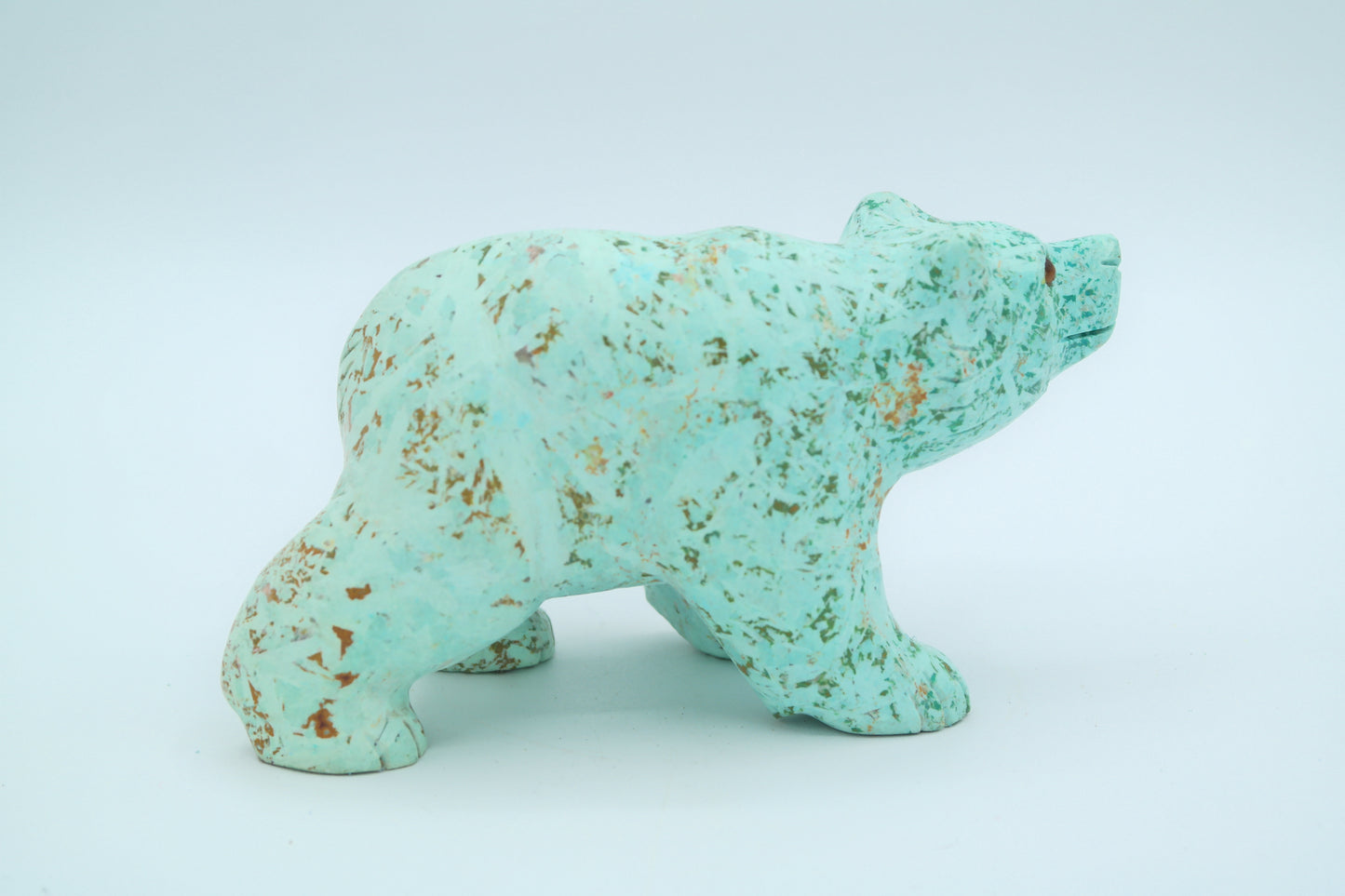 Turquoise Bear Carving