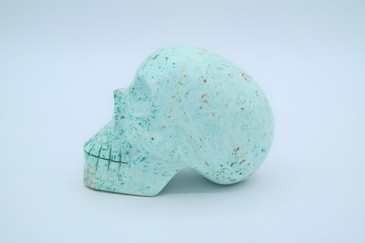 Turquoise Skull Carving