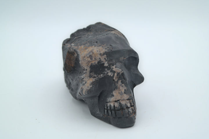 Black Tourmaline Skull Carving