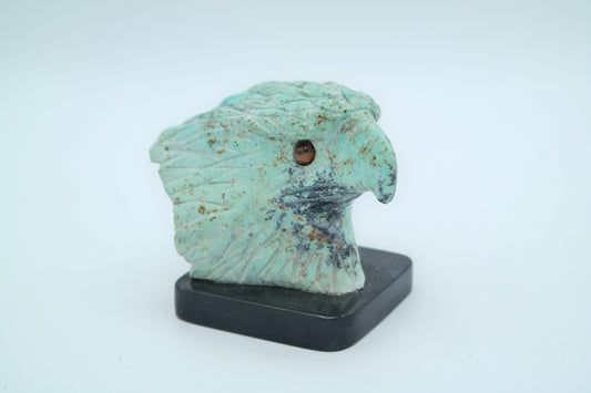 Turquoise Eagle Head Carving
