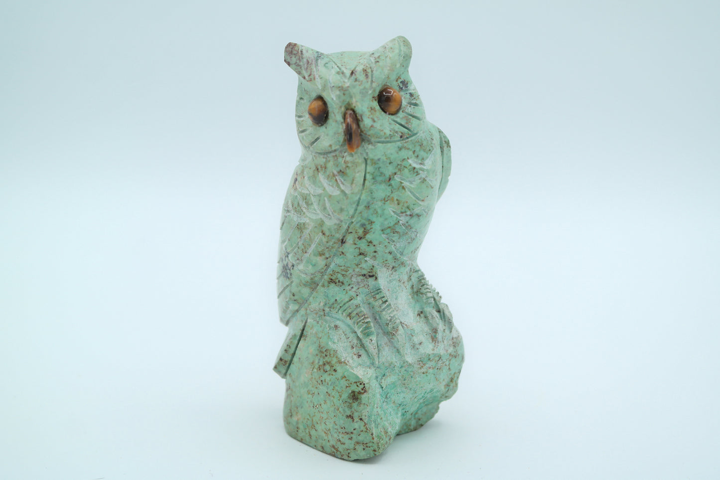 Turquoise Owl Carving