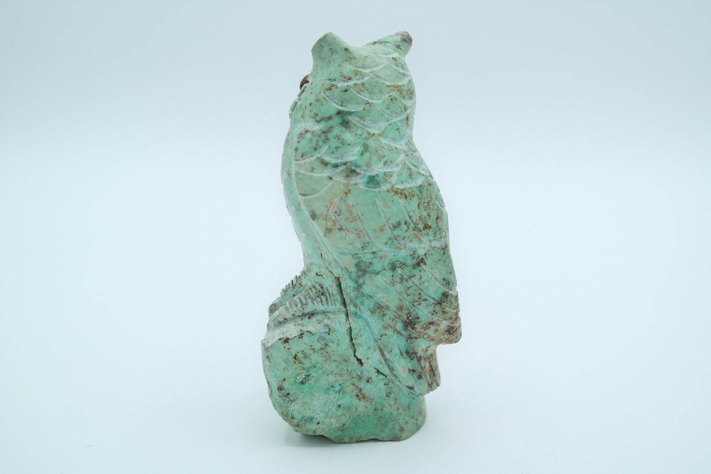 Turquoise Owl Carving