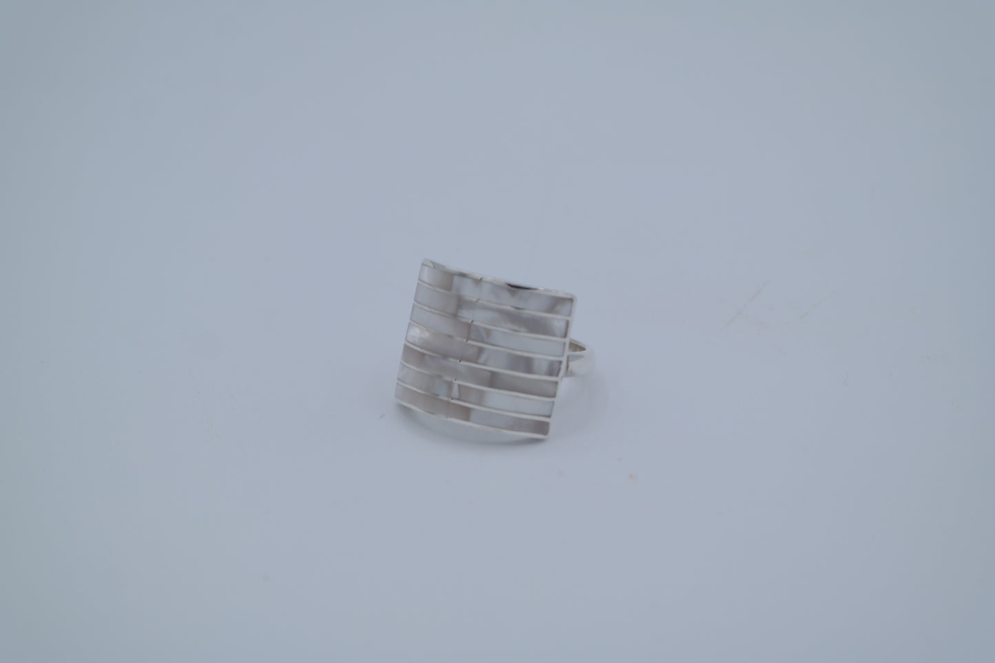 Stone and Shell Inlay Ring