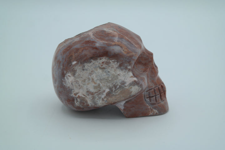 Pink Opal Skull Carving