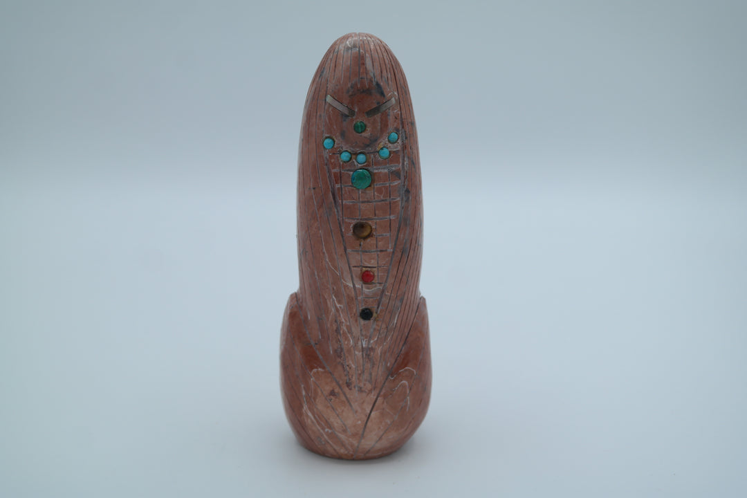 Pink Opal Corn Maiden Carving