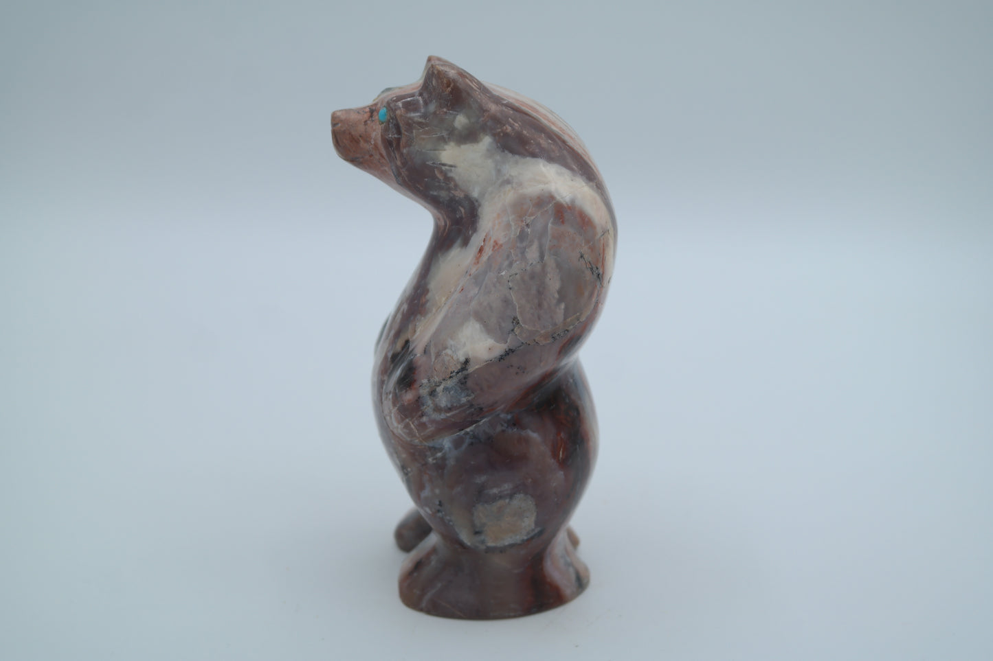 Pink Opal Bear Carving