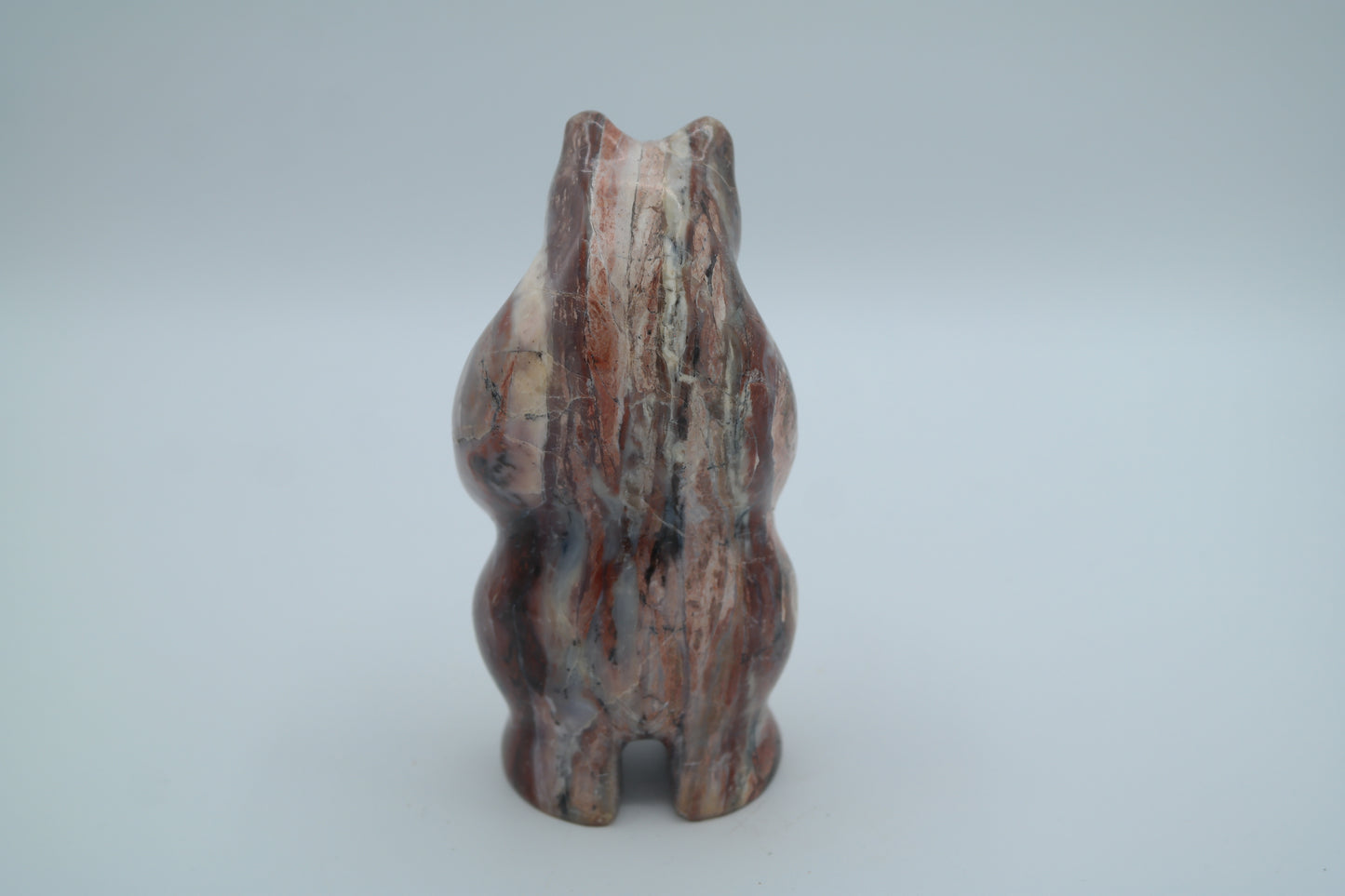 Pink Opal Bear Carving