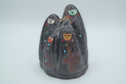 Septarian Carving of 4 Corn Maidens