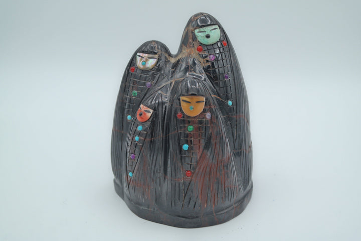 Septarian Carving of 4 Corn Maidens